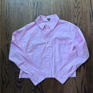 Monrow Light Pink Collared Shirt